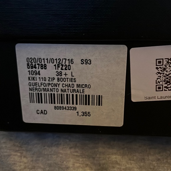 Saint Laurent pony hair booties - Picture 1 of 7